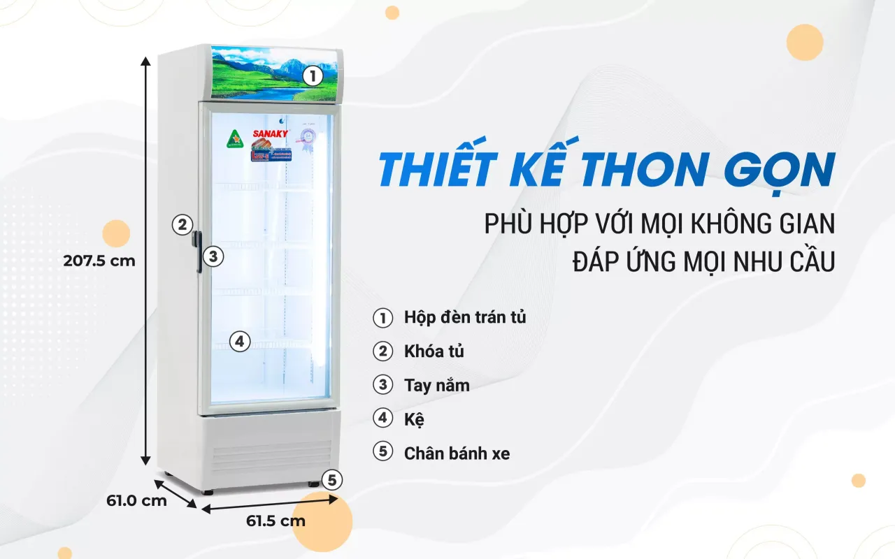Tủ Mát Sanaky VH-4089K 400 lít - bapize.baby - bapize