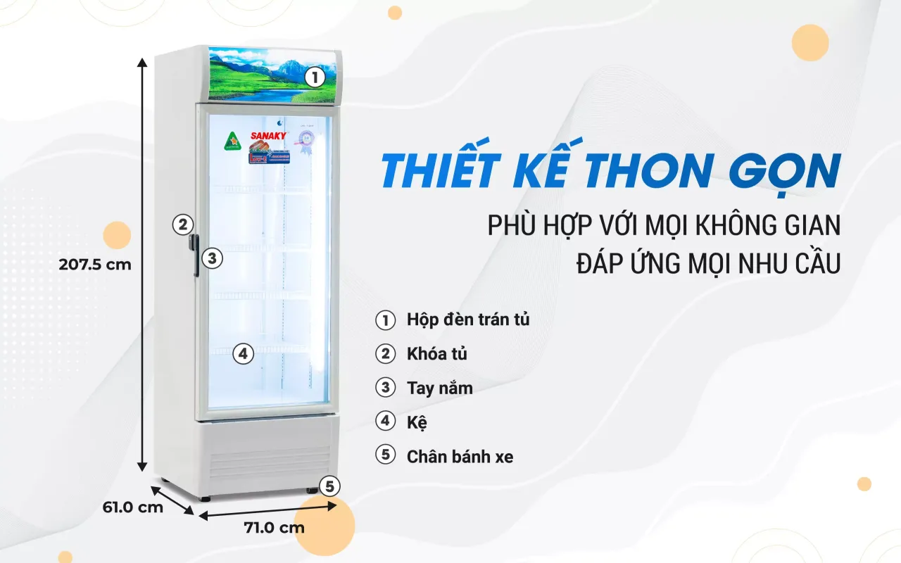 Tủ Mát Sanaky VH-5089K 480 lít - bapize.baby - bapize