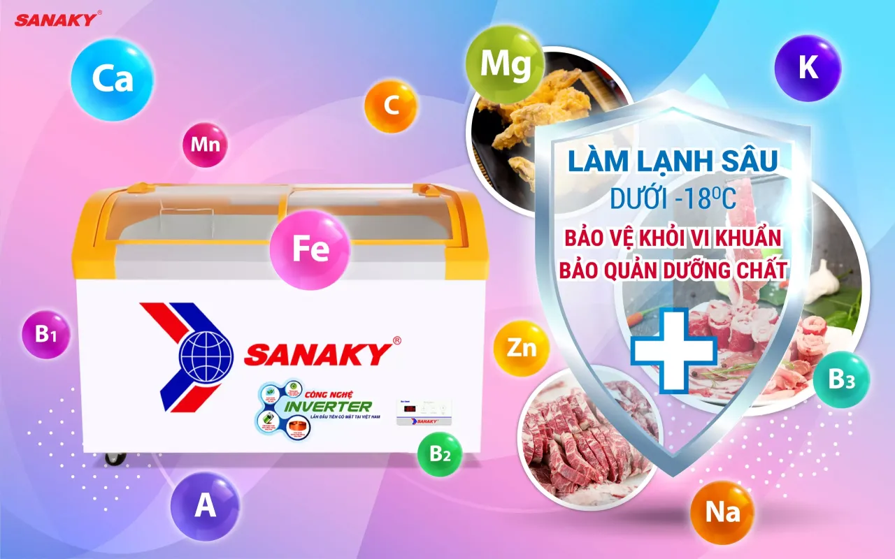 Tủ Đông Sanaky Inverter VH-4899K3B 350 lít - bapize.baby - bapize