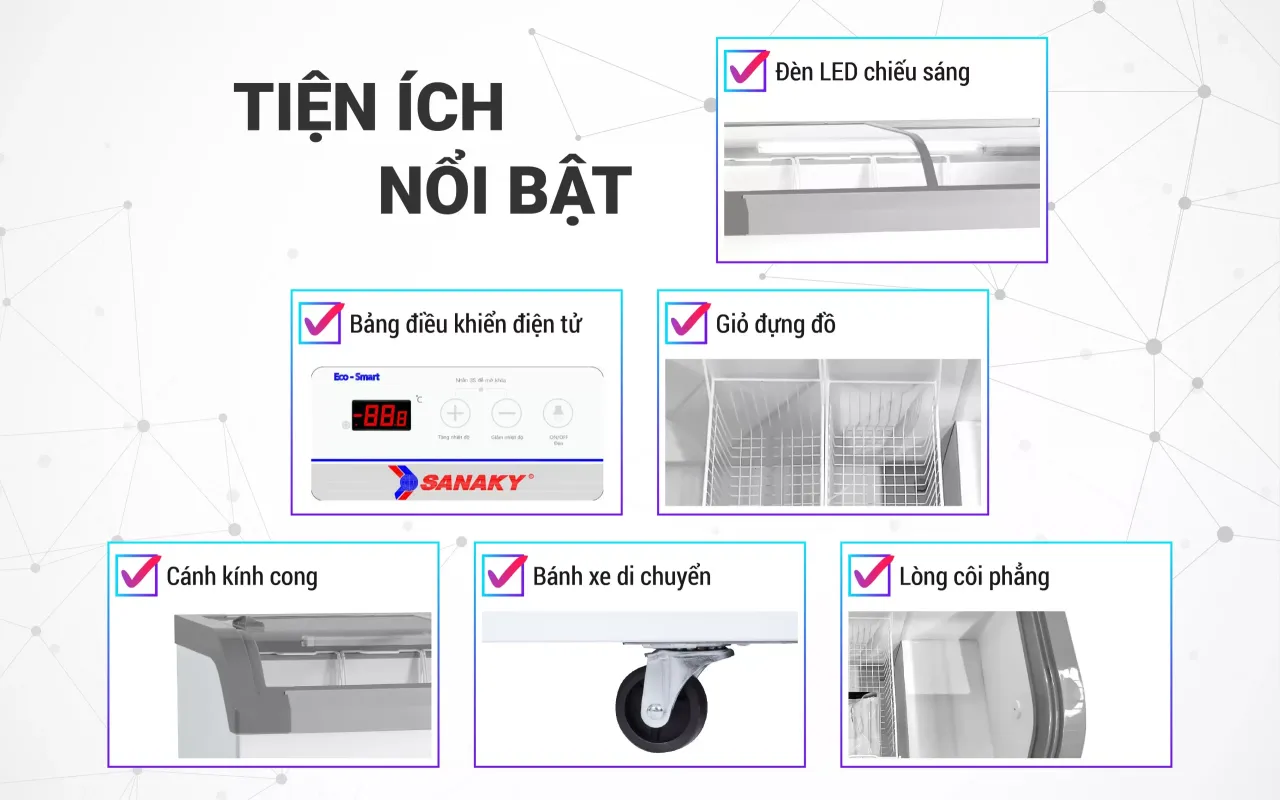 Tủ Đông Sanaky VH-382KB 280 lít - bapize.baby - bapize