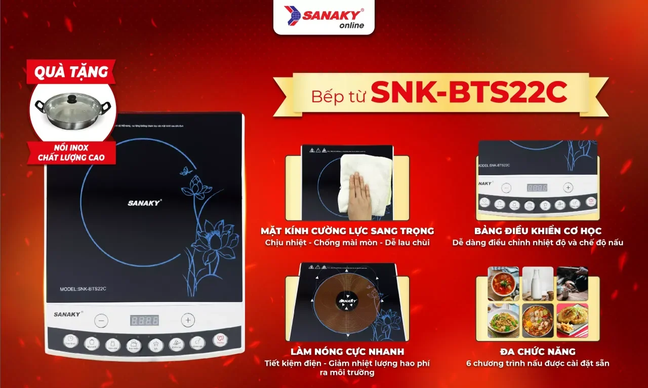 Bếp từ Sanaky SNK-BTS22C - bapize.baby - bapize