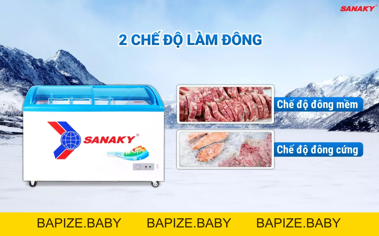 Tủ Đông Sanaky VH-3899K 260 lít - bapize.baby - bapize Tủ Đông Sanaky VH-3899K 260 lít - bapize.baby - bapize