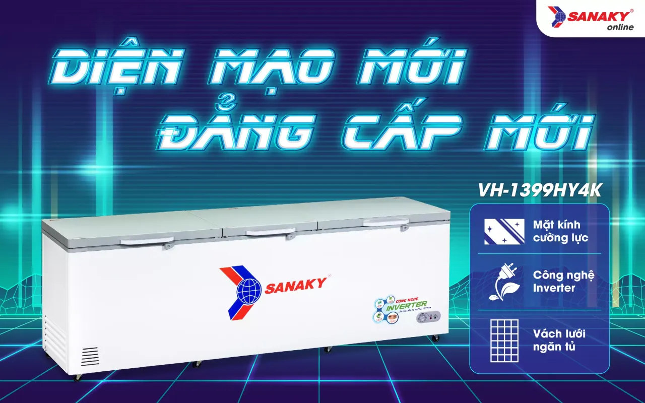 Tủ Đông Sanaky Inverter VH-1399HY4K 1143,5 lít - bapize.baby - bapize