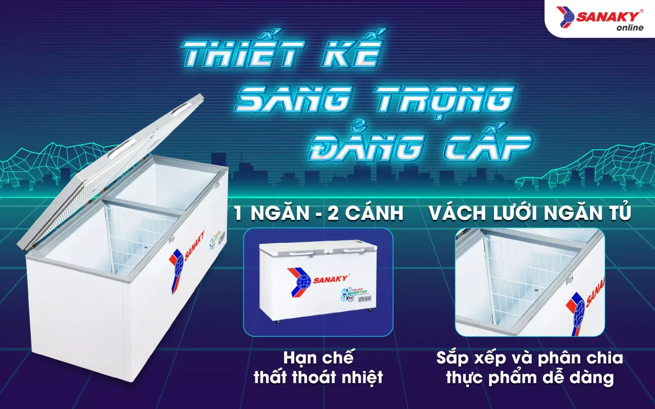 Tủ Đông Sanaky Inverter VH-6699HY4K 530 lít - bapize.baby - bapize