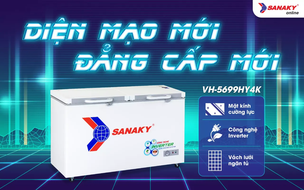 Tủ Đông Sanaky Inverter VH-5699HY4K 410 lít - bapize.baby - bapize