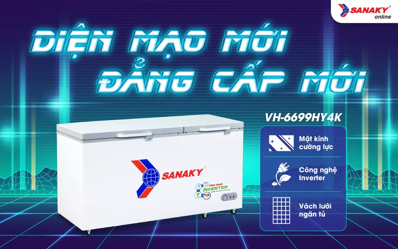 Tủ Đông Sanaky Inverter VH-6699HY4K 530 lít - bapize.baby - bapize