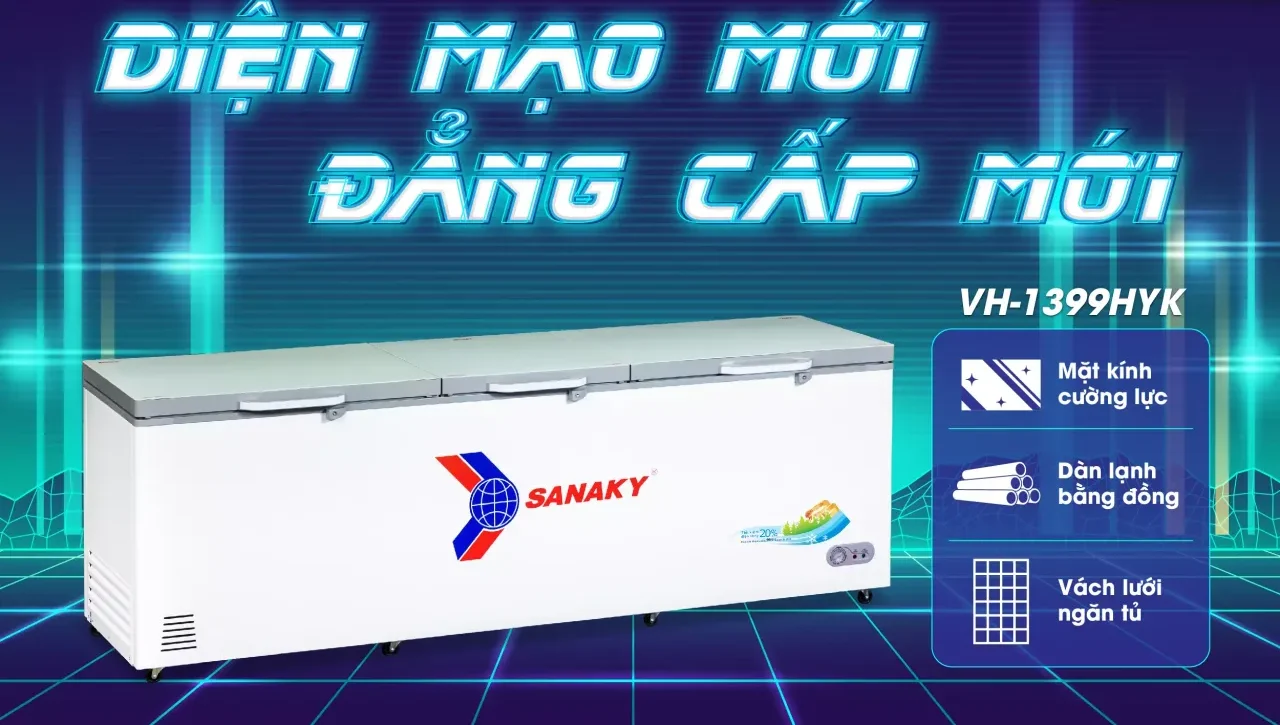 Tủ Đông Sanaky VH-1399HYK 1143,5 lít - bapize.baby - bapize