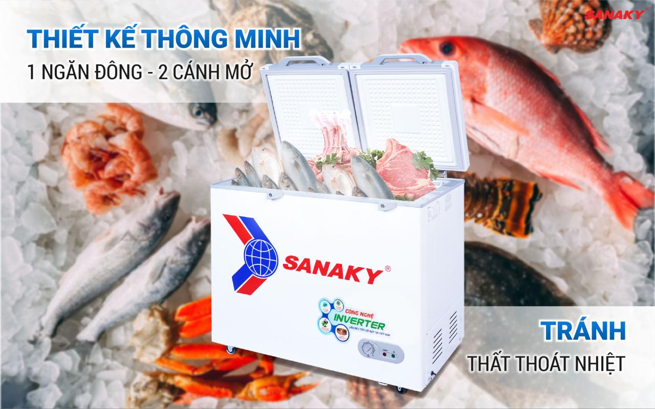 Tủ Đông Sanaky Inverter VH-2599A4K 208 lít - bapize.baby - bapize