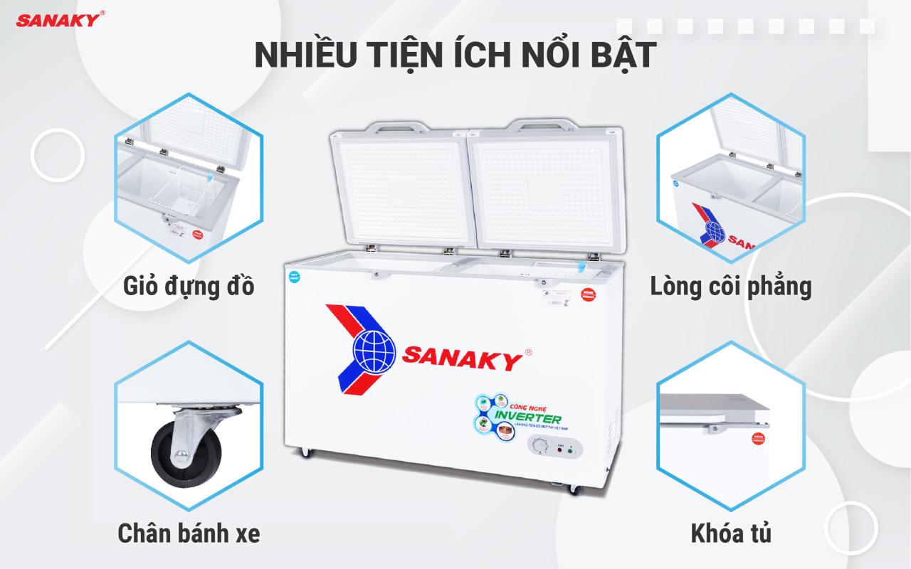 Tủ Đông Sanaky Inverter VH-3699W4K 260 lít - bapize.baby - bapize