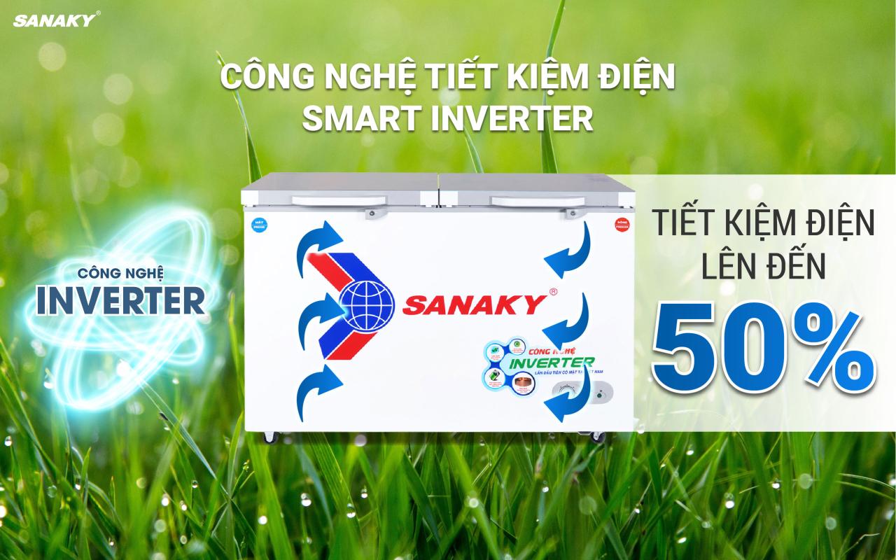 Tủ Đông Sanaky Inverter VH-3699W4K 260 lít - bapize.baby - bapize