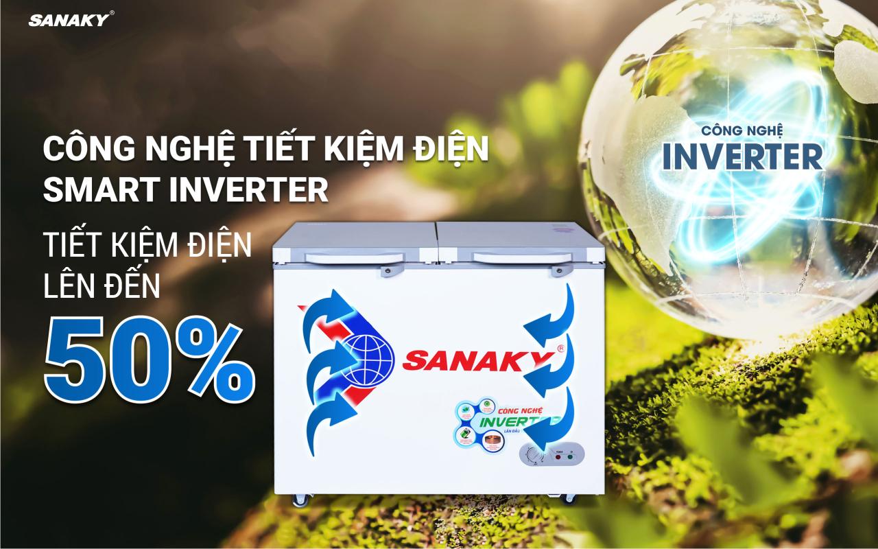 Tủ Đông Sanaky Inverter VH-2599A4K 208 lít - bapize.baby - bapize