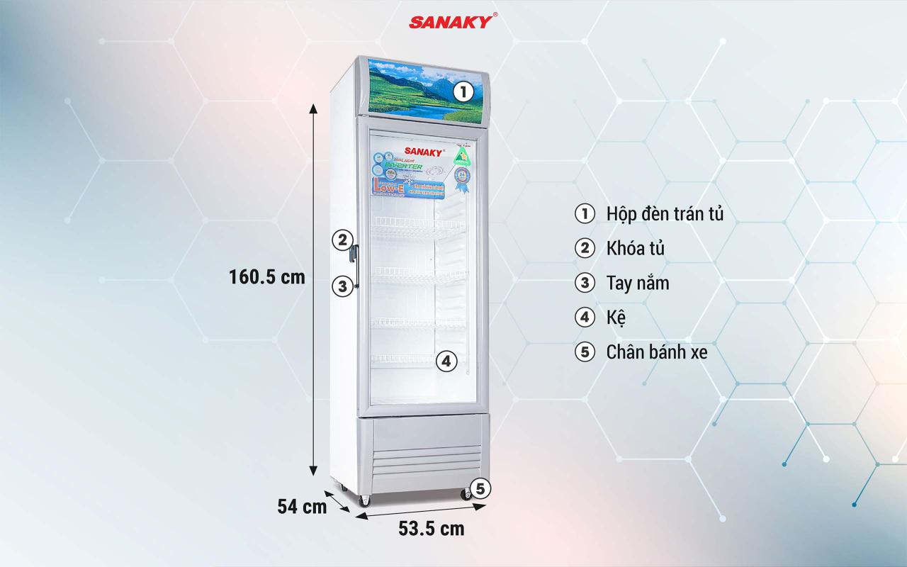 Tủ Mát Sanaky Inverter VH-218K3L 170 lít - bapize.baby - bapize