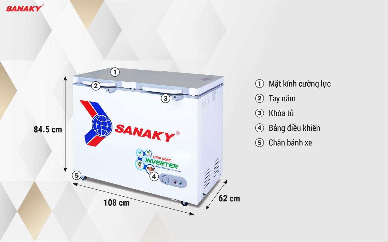 Tủ Đông Sanaky Inverter VH-2899A4K 235 lít - bapize.baby - bapize