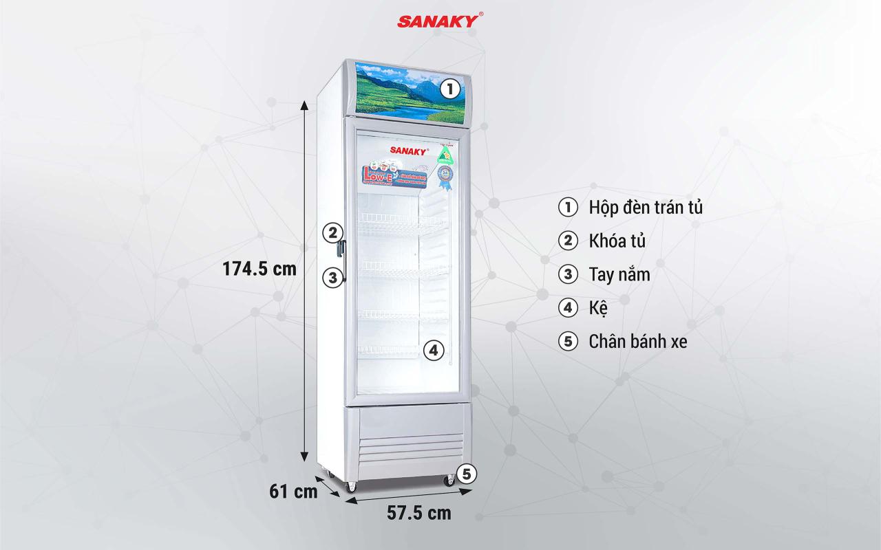 Tủ Mát Sanaky VH-308KL 240 lít - bapize.baby - bapize