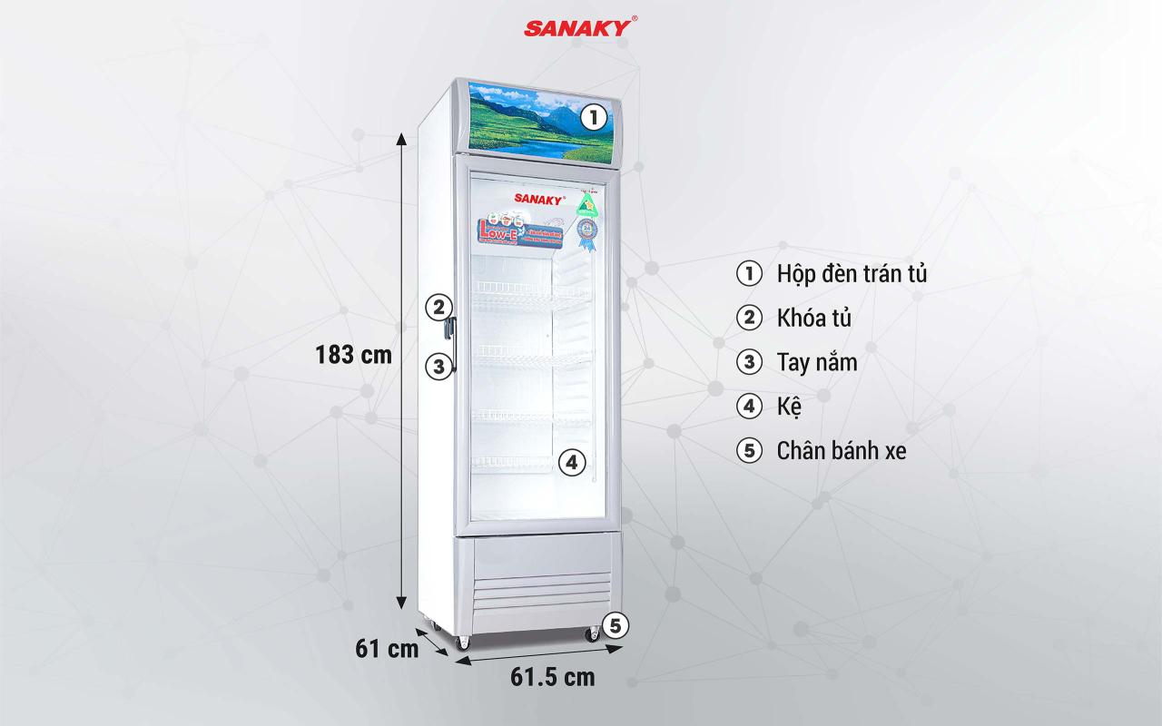 Tủ Mát Sanaky VH-358KL 290 lít - bapize.baby - bapize