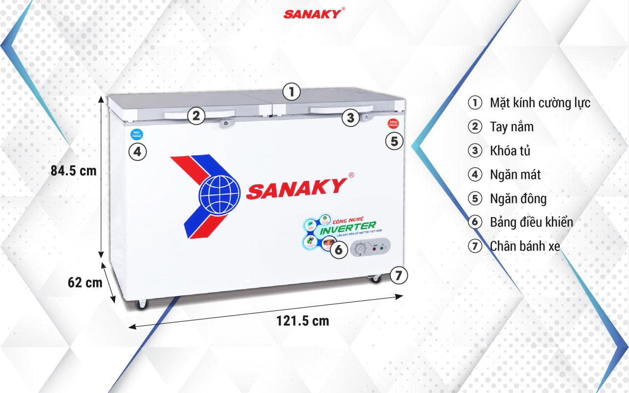 Tủ Đông Sanaky Inverter VH-3699W4K 260 lít - bapize.baby - bapize