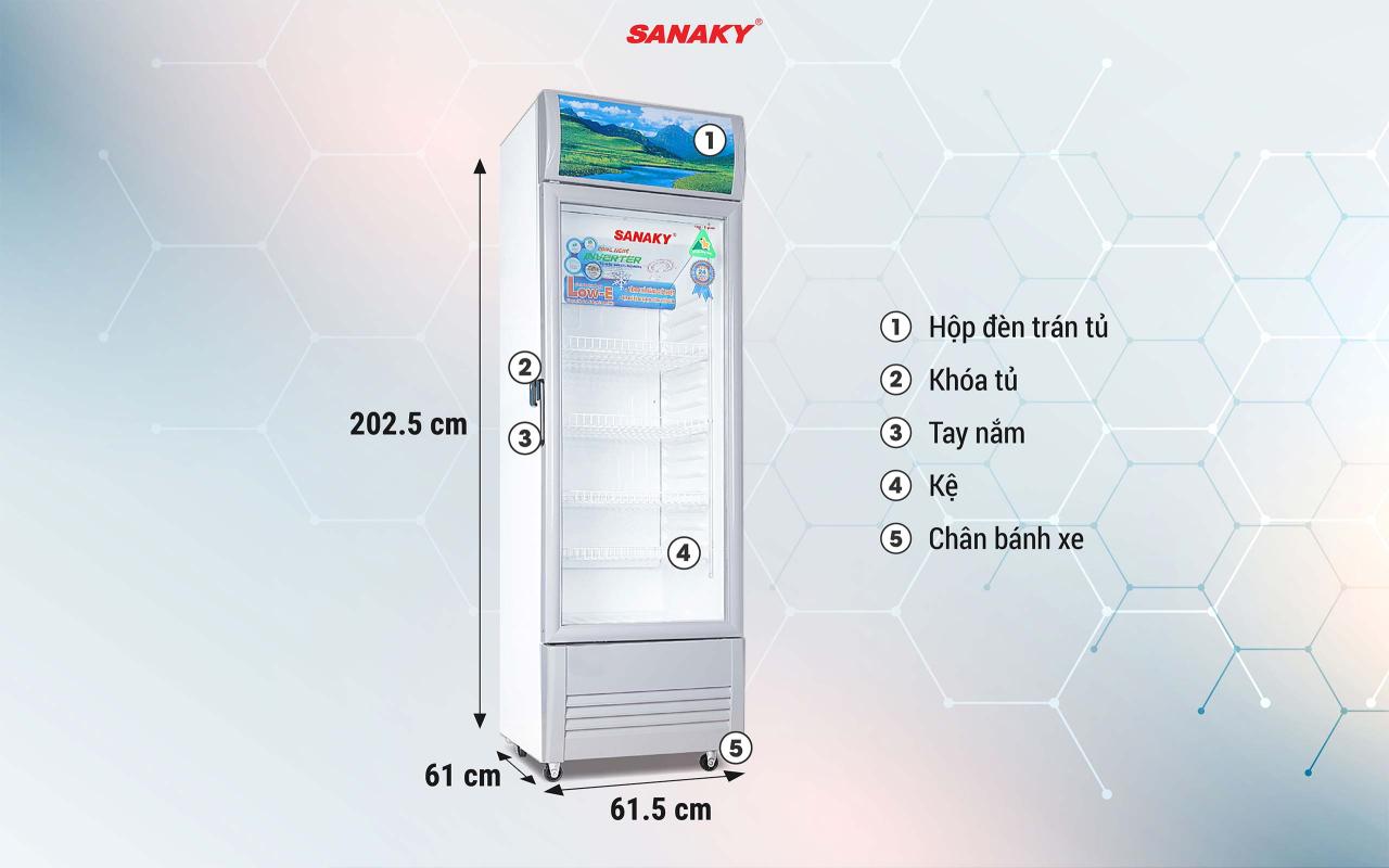 Tủ Mát Sanaky Inverter VH-408K3L 340 lít - bapize.baby - bapize