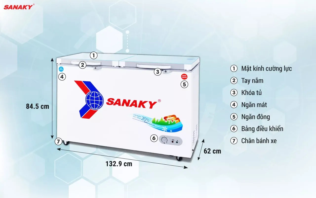 Tủ Đông Sanaky VH-4099W2KD 300 lít - bapize.baby - bapize Tủ Đông Sanaky VH-4099W2KD 300 lít - bapize.baby - bapize