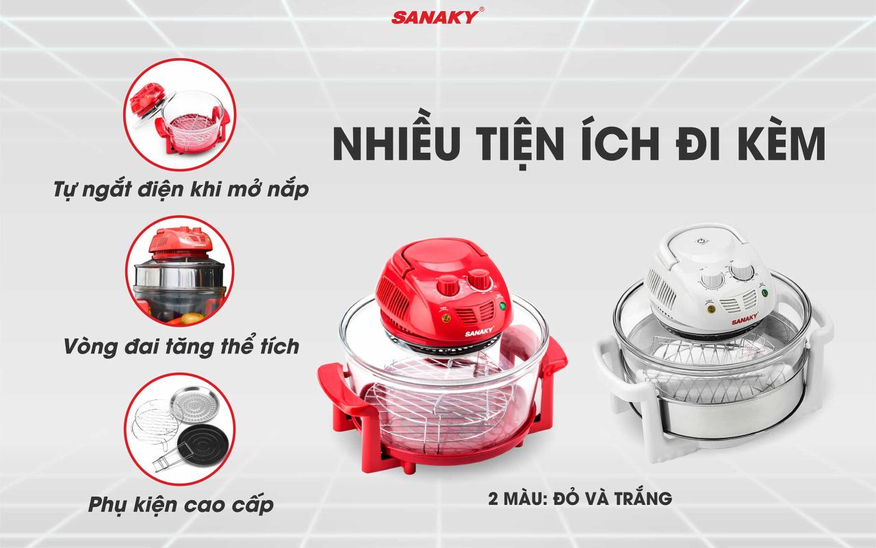 Nồi Nướng Thủy Tinh Sanaky VH-148T/D - bapize.baby - bapize