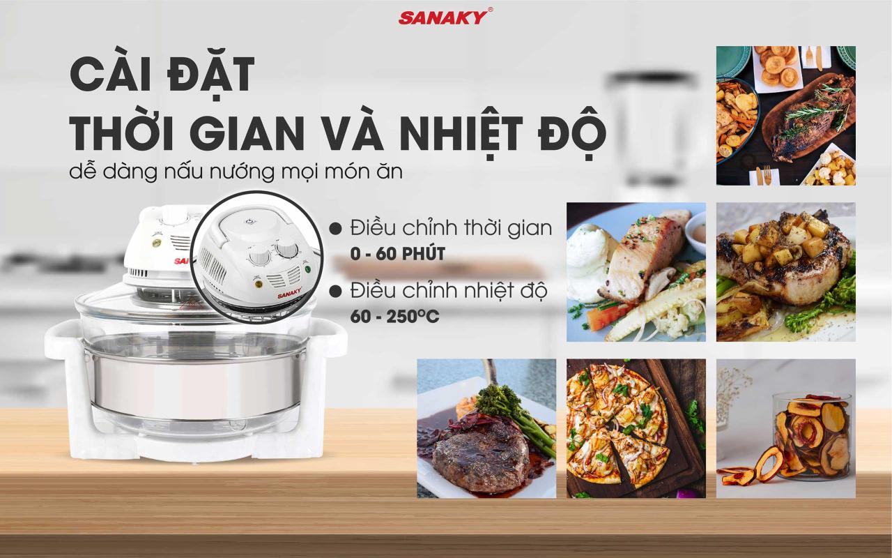 Nồi Nướng Thủy Tinh Sanaky VH-148T/D - bapize.baby - bapize