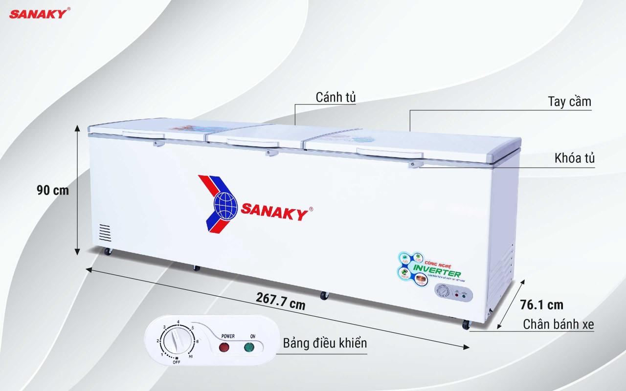 Tủ Đông Sanaky Inverter VH-1199HY3 900 lít - bapize.baby - bapize