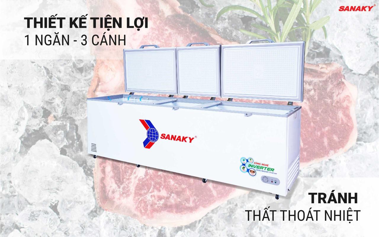 Tủ Đông Sanaky Inverter VH-1199HY3 900 lít - bapize.baby - bapize