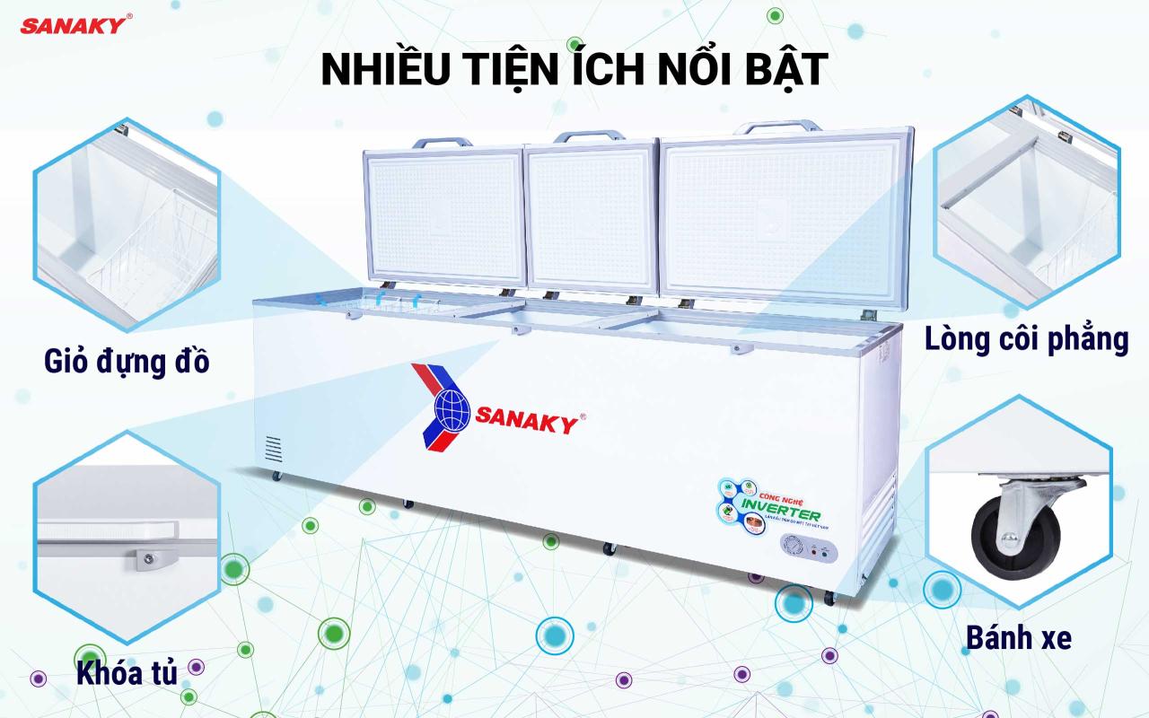 Tủ Đông Sanaky Inverter VH-1199HY3 900 lít - bapize.baby - bapize