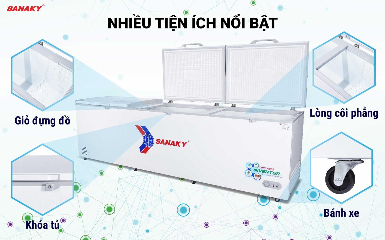 Tủ Đông Sanaky Inverter VH-1399HY3 1143,5 lít - bapize.baby - bapize