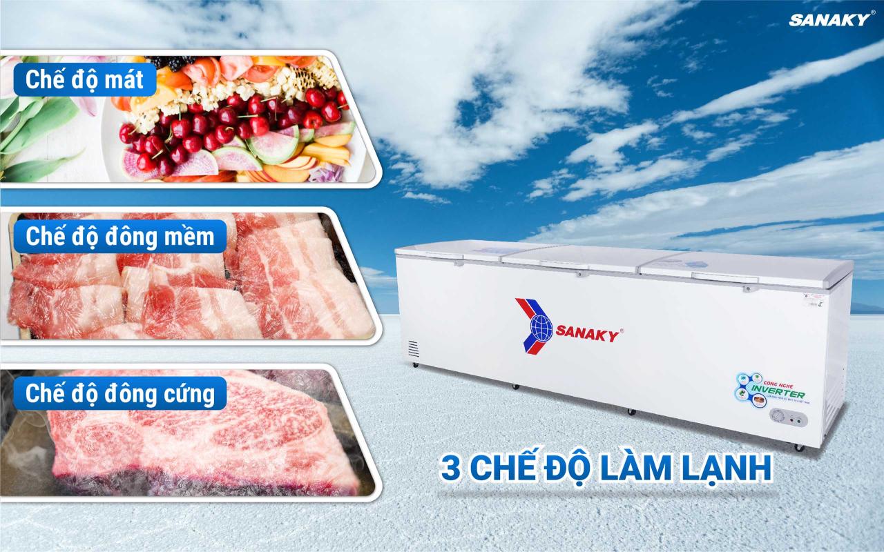 Tủ Đông Sanaky Inverter VH-1399HY3 1143,5 lít - bapize.baby - bapize