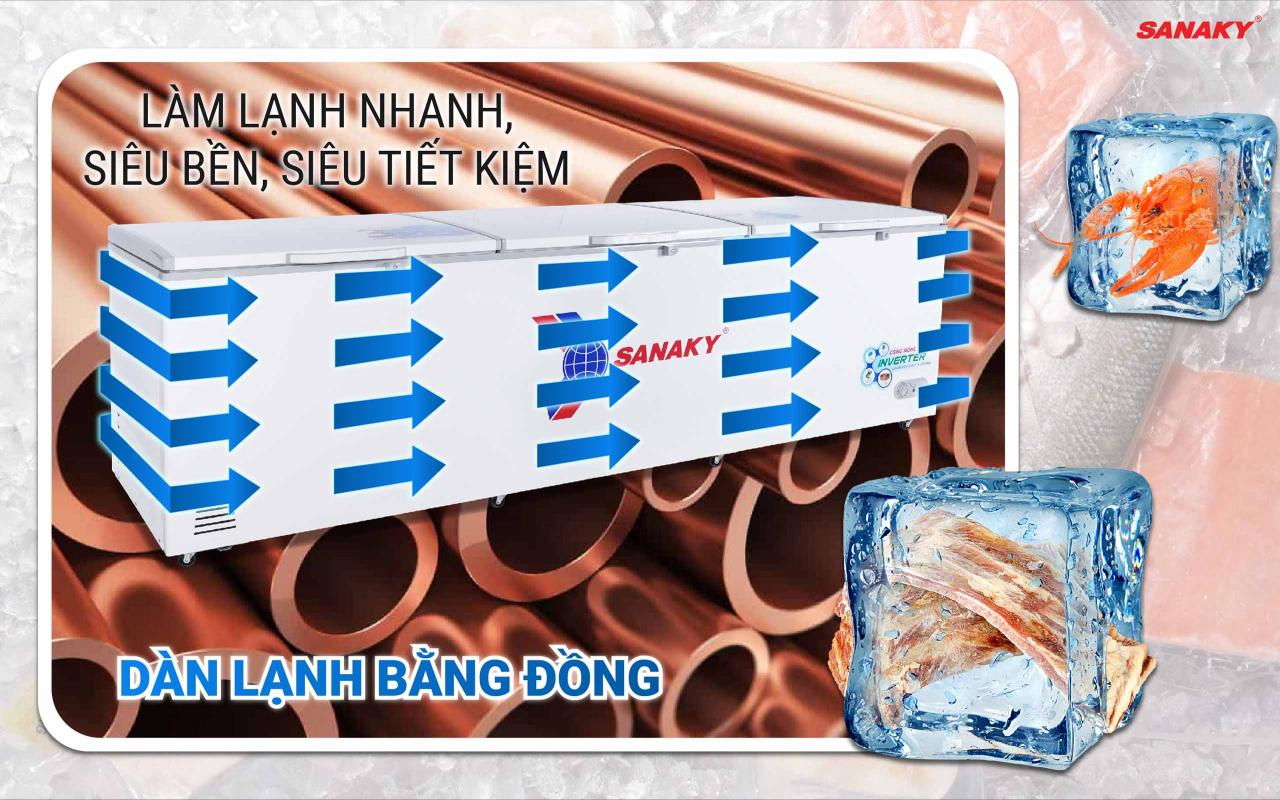 Tủ Đông Sanaky Inverter VH-1199HY3 900 lít - bapize.baby - bapize