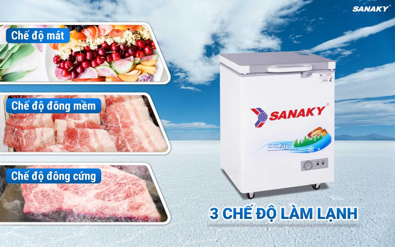 Tủ Đông Sanaky VH-1599HYK 100 lít - bapize.baby - bapize