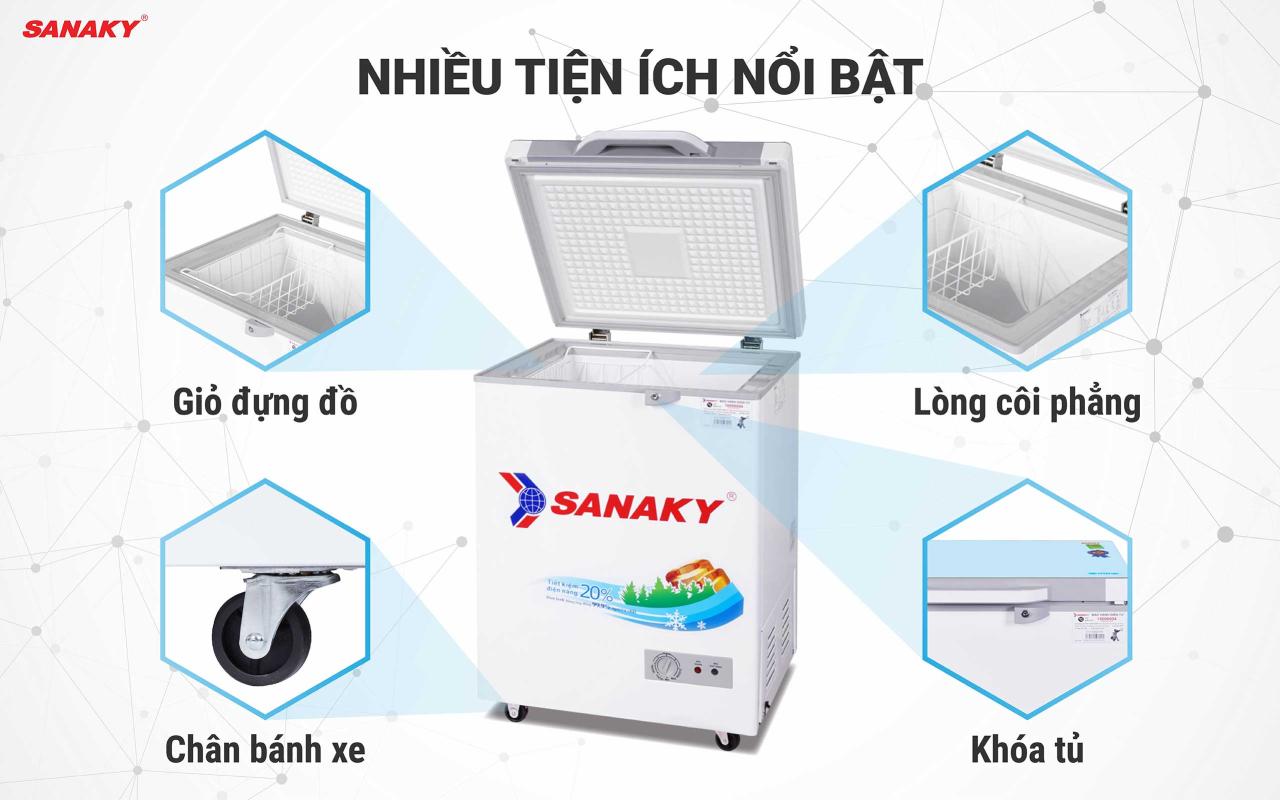 Tủ Đông Sanaky VH-1599HYKD 100 lít - bapize.baby - bapize