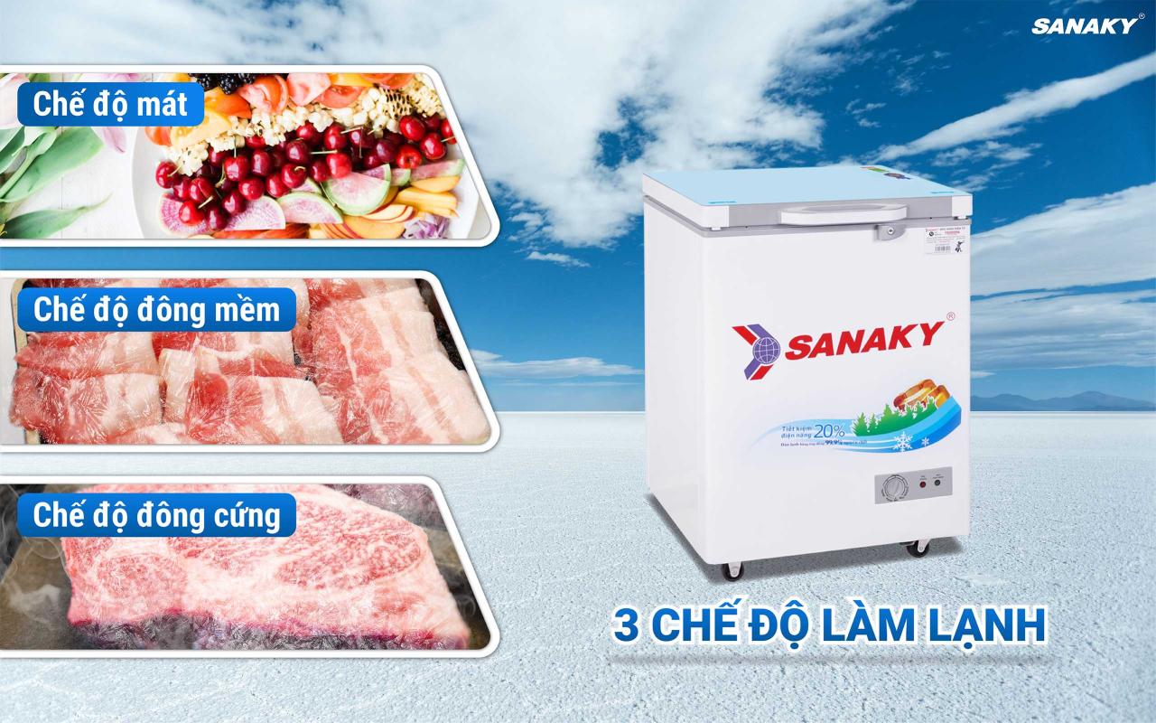 Tủ Đông Sanaky VH-1599HYKD 100 lít - bapize.baby - bapize