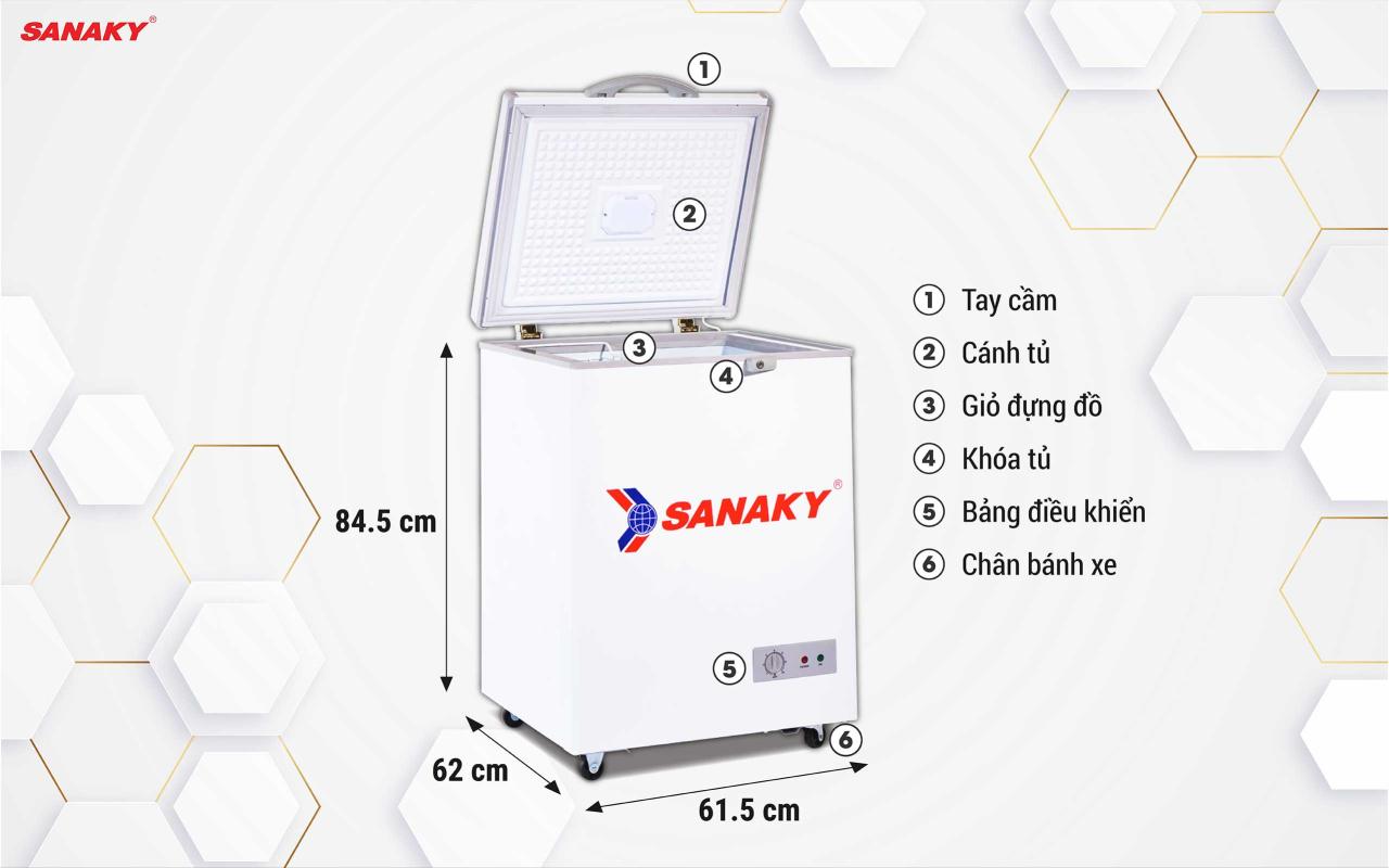 Tủ Đông Sanaky VH-1599HY 100 lít - bapize.baby - bapize