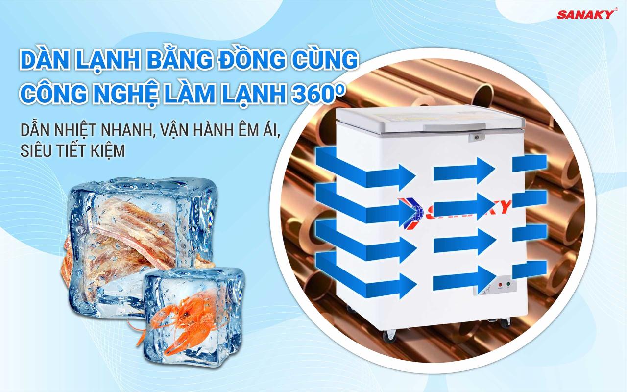 Tủ Đông Sanaky VH-1599HY 100 lít - bapize.baby - bapize