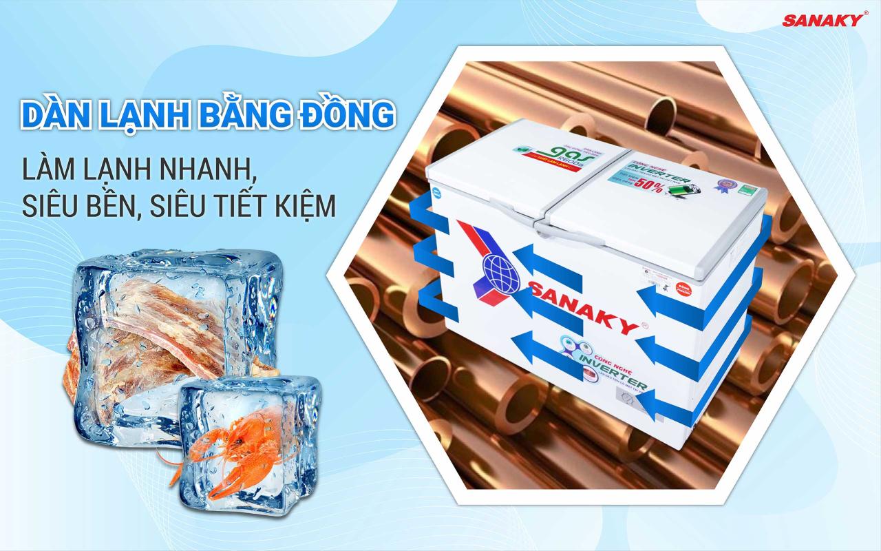 Tủ Đông Sanaky Inverter VH-2899W3 220 lít - bapize.baby - bapize