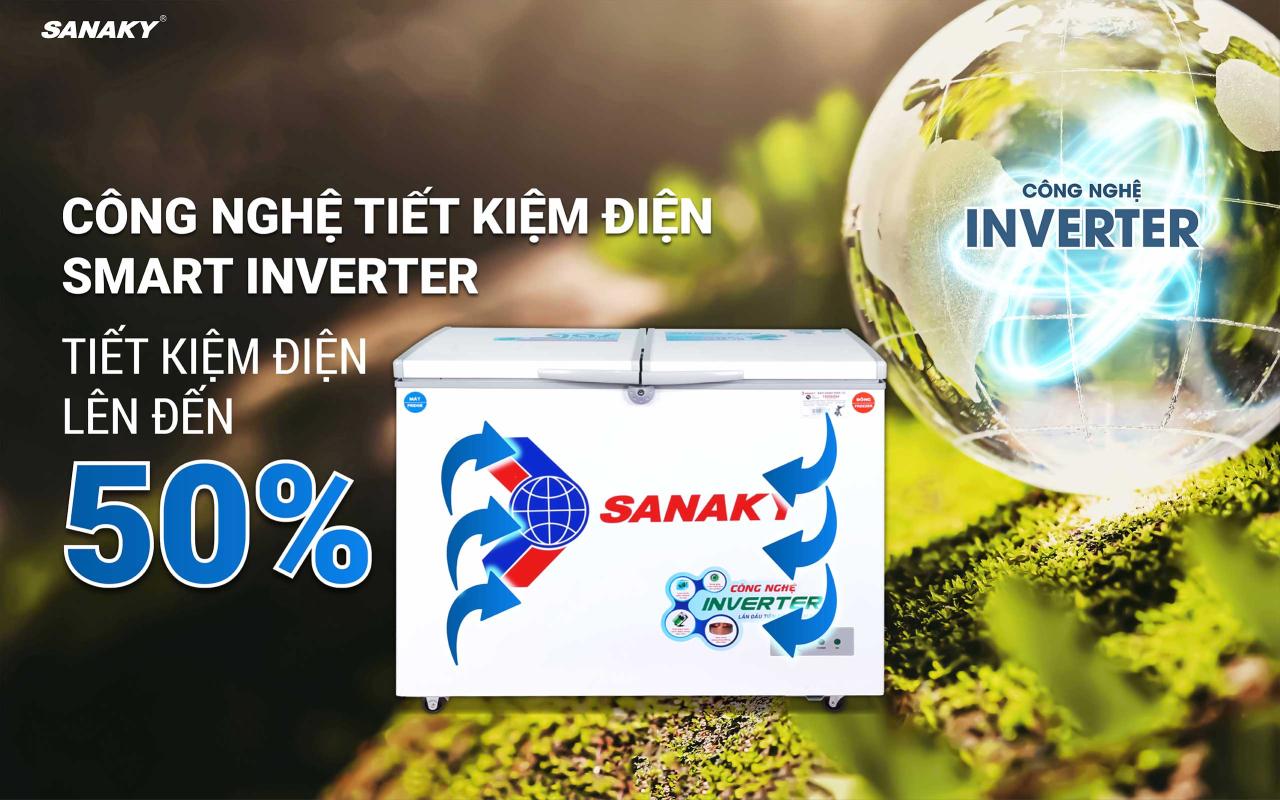 Tủ Đông Sanaky Inverter VH-2899W3 220 lít - bapize.baby - bapize