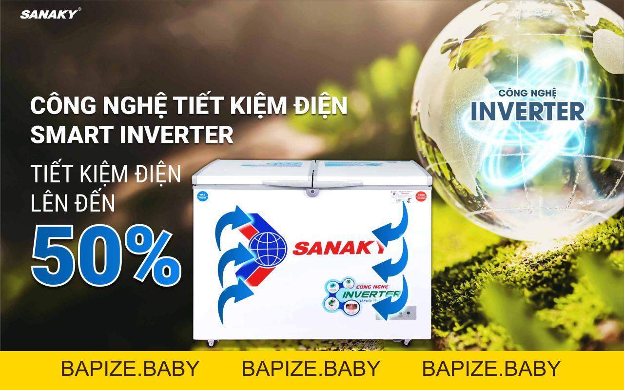 Tủ Đông Sanaky Inverter VH-4099W3 280 lít - bapize.baby - bapize