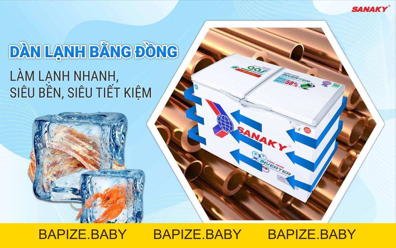 Tủ Đông Sanaky Inverter VH-4099W3 280 lít - bapize.baby - bapize