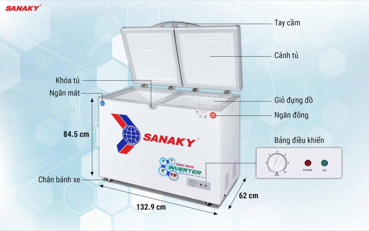 Tủ Đông Sanaky Inverter VH-4099W3 280 lít - bapize.baby - bapize