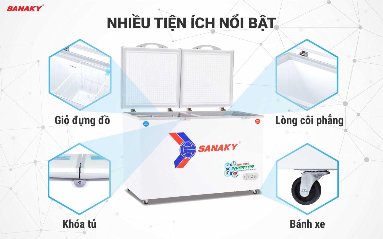 Tủ Đông Sanaky Inverter VH-5699W3 365 lít - bapize.baby - bapize