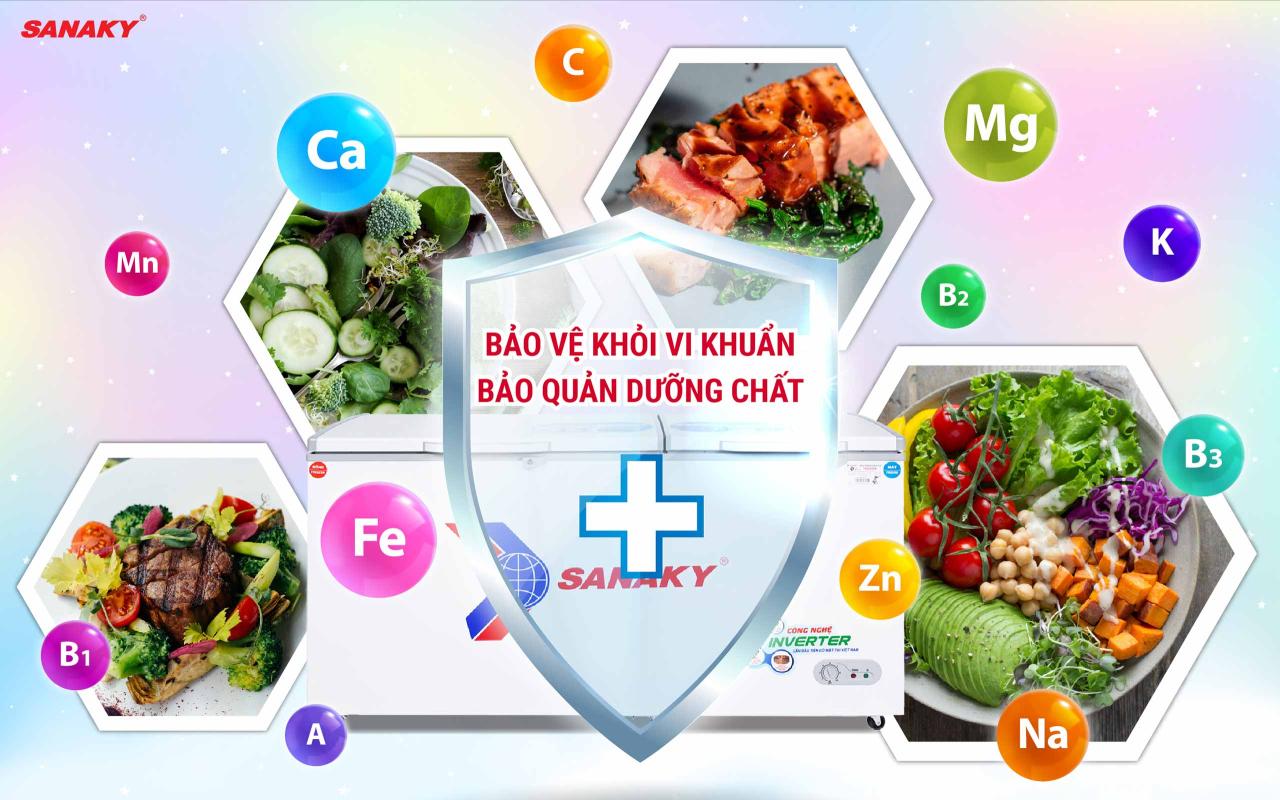 Tủ Đông Sanaky Inverter VH-6699W3 485 lít - bapize.baby - bapize