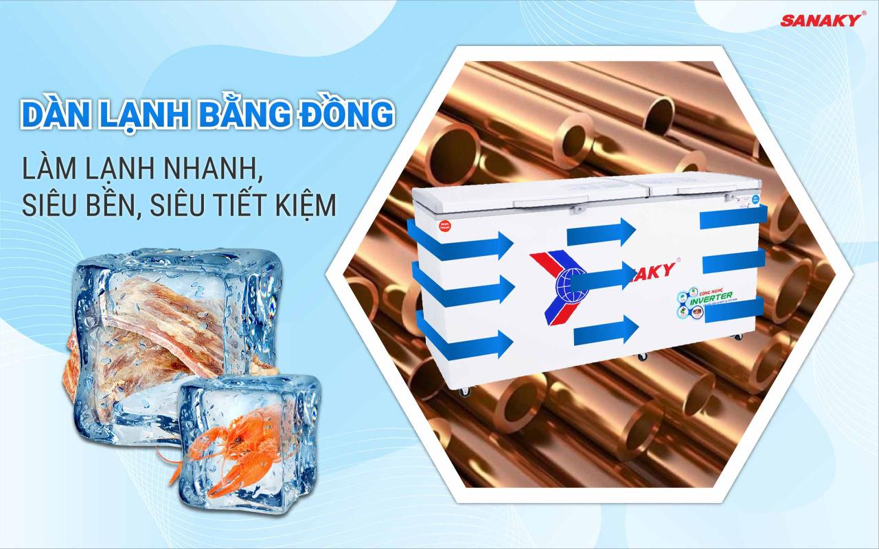Tủ Đông Sanaky Inverter VH-6699W3 485 lít - bapize.baby - bapize