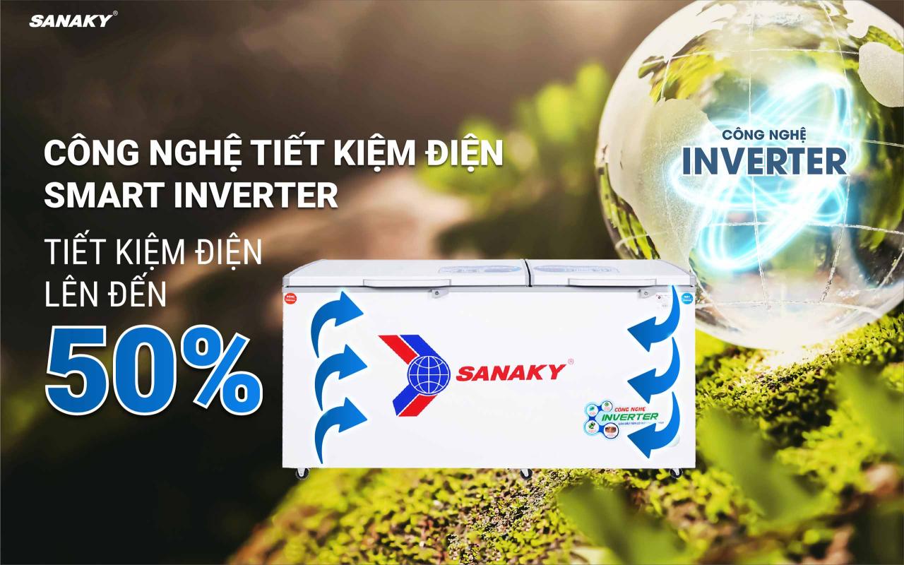 Tủ Đông Sanaky Inverter VH-6699W3 485 lít - bapize.baby - bapize