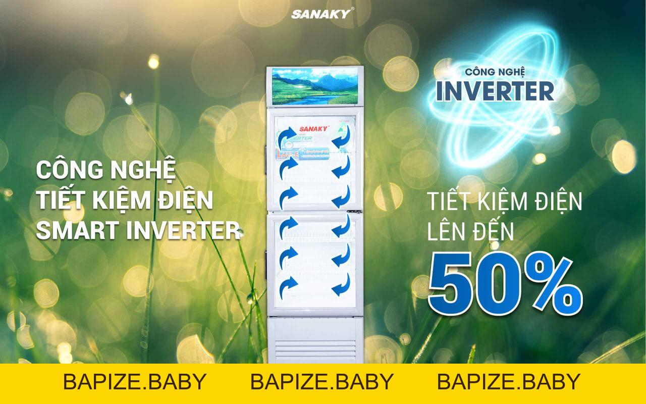 Tủ Mát Sanaky Inverter VH-358W3L 290 lít - bapize.baby - bapize