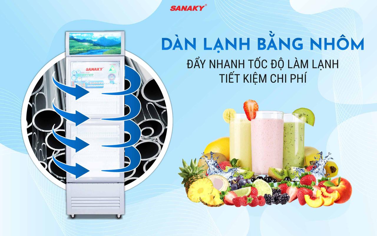 Tủ Mát Sanaky Inverter VH-218W3L 170 lít - bapize.baby - bapize