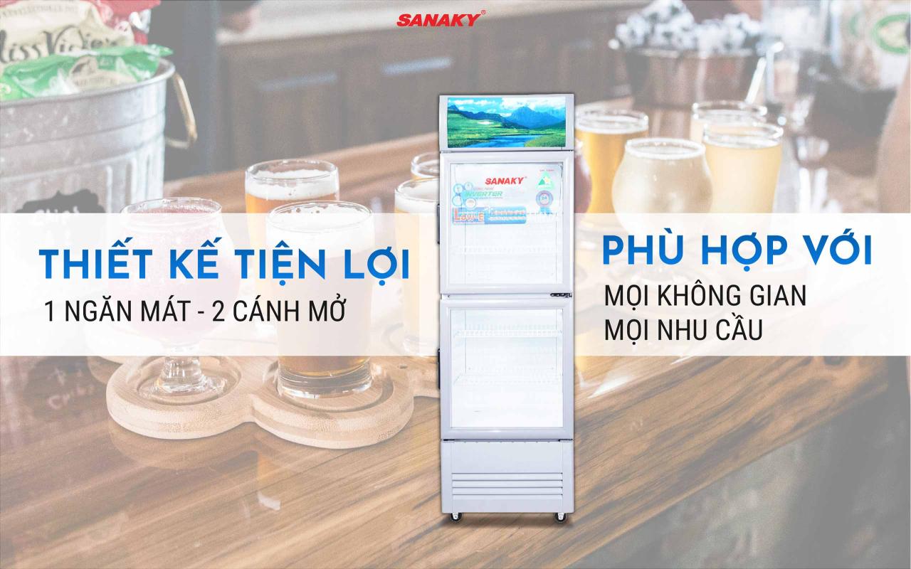 Tủ Mát Sanaky Inverter VH-258W3L 200 Lít - bapize.baby - bapize