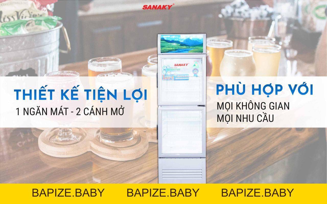 Tủ Mát Sanaky Inverter VH-358W3L 290 lít - bapize.baby - bapize