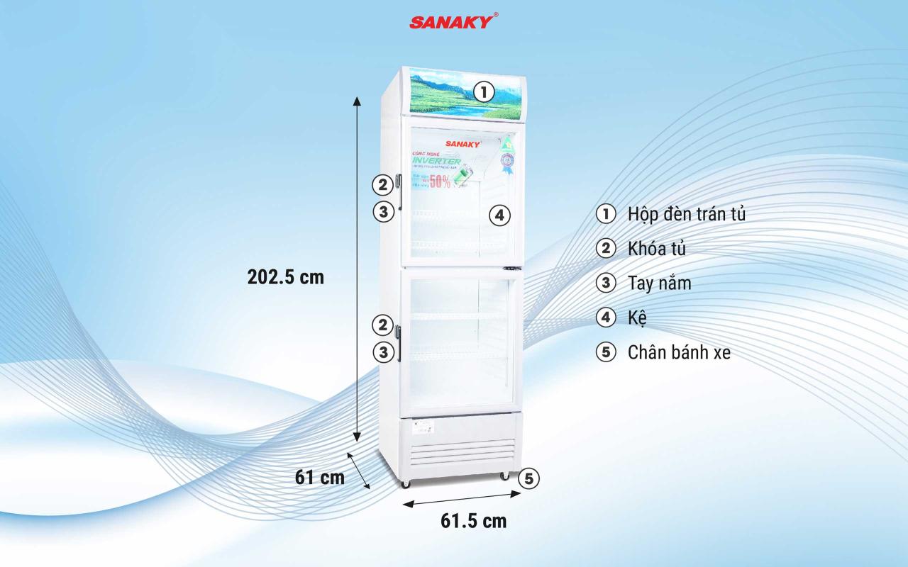 Tủ Mát Sanaky Inverter VH-408W3L - bapize.baby - bapize