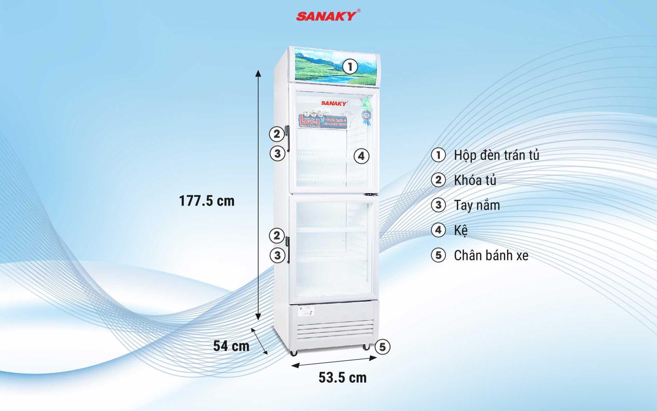 Tủ Mát Sanaky VH-358WL 290 lít - bapize.baby - bapize
